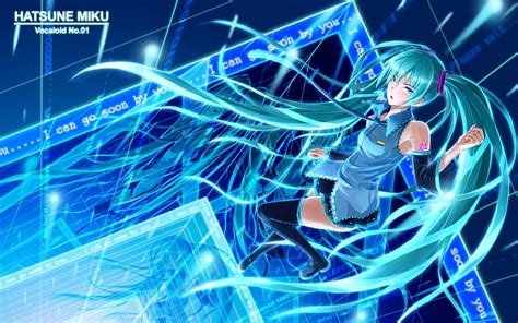 Hatsune Miku Vocaloid Twin Tails Long Hair Miku Hatsune Miku