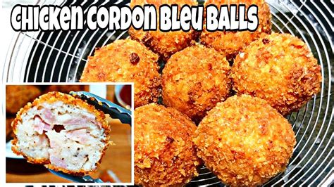 Chicken Cordon Bleu Balls How To Make Chicken Cordon Bleu Chicken