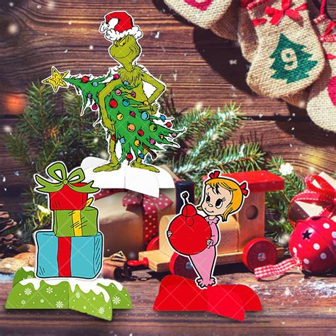 Promotion Grinch Grinch Decorations Christmas Hanging Swirl