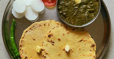 Sarson Ka Saag Makki Ki Roti Recipe By Shradha Nema Foodgazin Cookpad