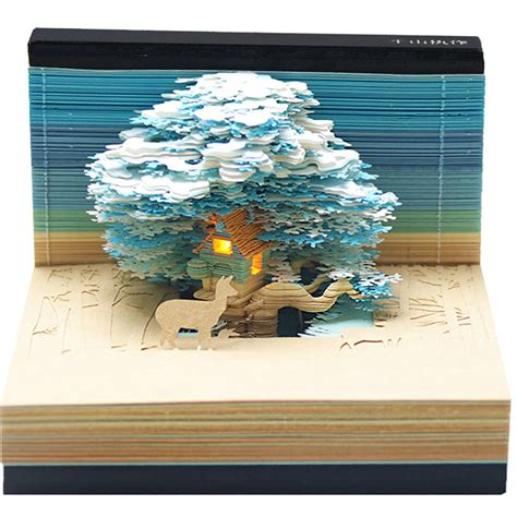 3D Art Memo Pads-BOOK NOOK WORLD