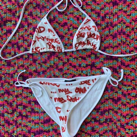 SOLD Wale Adeyemi Vintage 90s Graffiti Bikini From Depop