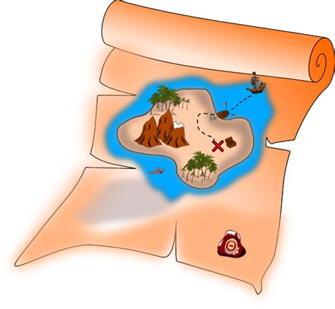 Treasure Map Clip Art at Clker.com - vector clip art online, royalty ...