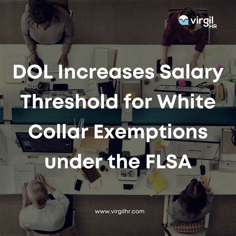 DOL Increases Salary Threshold For White Collar Exemptions Under The