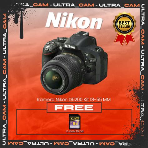 Jual Kamera Nikon D5200 Kit 18-55 MM - Jakarta Utara - Ultra_cam ...