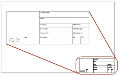 Engineering Drawing Title Block Template