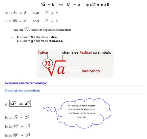 Radiciação nos números reais Matemática Enem