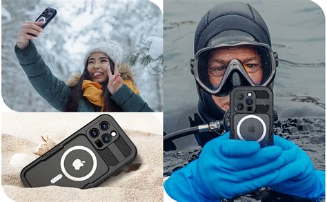 Lanhiem For Iphone Pro Max Waterproof Case Compatible With Magsafe