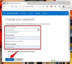 How To Change Your Outlook Password Winbuzzer