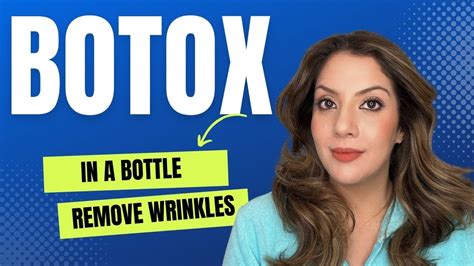 Botox In A Bottle How To Reduce Forehead Wrinkles Youtube