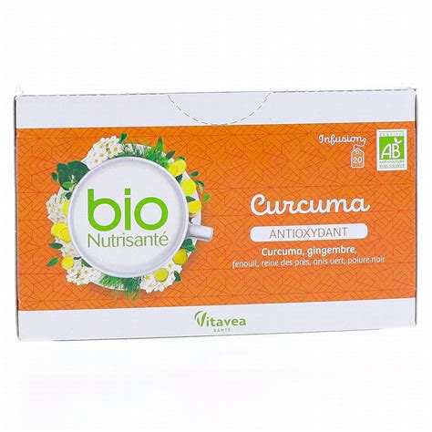 Vitavea Infusion Curcuma Bio X Sachets Parapharmacie Prado Mermoz