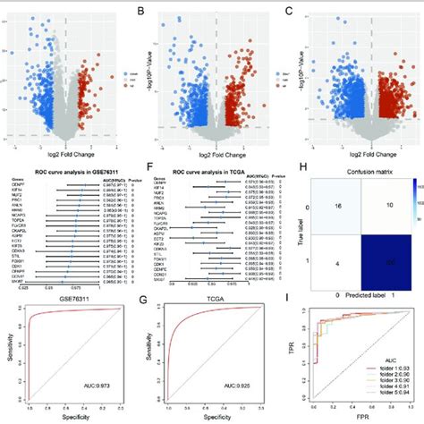 Volcano Maps Of Degs And Identification Of Hub Genes A Volcano Map Of