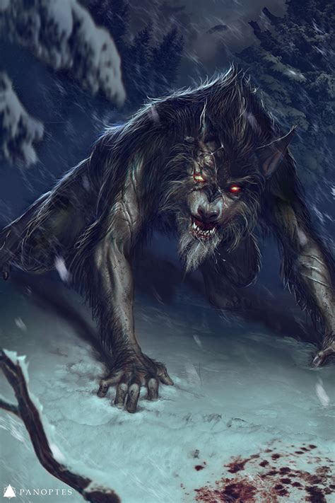 ArtStation Venerated Werewolf Ainur Salimova Werewolf Art