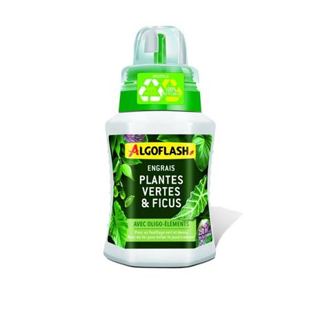 Engrais Plantes Vertes Et Ficus Flacon 250Ml ALGOFLASH