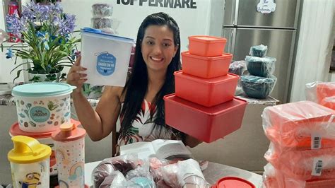 ABRINDO CAIXAS SEMANA 30 VITRINE 8 2022 Evellin Tupperware YouTube