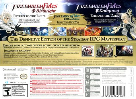 Fire Emblem Fates Special Edition Cover Or Packaging Material Mobygames