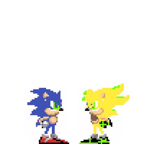 Pixilart Sonic Meet Super Neon By Bubba Boi