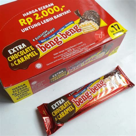 Jual Beng Beng Chocolate Caramel Crisp Wafer Gr Kotak Isi