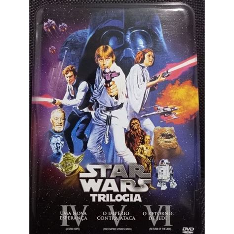 Box DVD Lata Star Wars Trilogia Original Escorrega o Preço