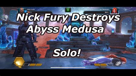 Nick Fury Destroys Abyss Medusa Non Nullify Solo YouTube