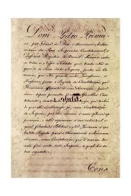 'First Page of Brazilian Constitution, 1824, Brazil' Giclee Print | Art.com