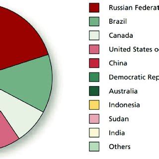 Ten Countries With The Largest Forest Area 2010 Million Ha