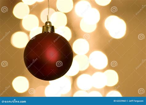 Red Christmas Bulb with Lights Stock Photo - Image of bauble, graphic ...