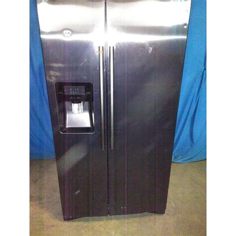 Samsung Rs25j500dsgaa 25 Cu Ft Side By Side Refrigerator With Led Lighting Black