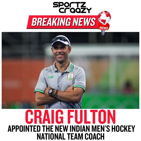 Sportzcraazy On Twitter Thehockeyindia Announced Craig Fulton As The