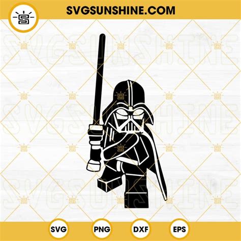 Darth Vader Lego Svg Star Wars Svg Lord Vader Svg Png Dxf Eps Cricut