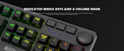 Marvo KG954 Full Size Mechanical Gaming Keyboard with Detachable US...