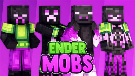 Ender Mobs By 57Digital Minecraft Skin Pack Minecraft Bedrock