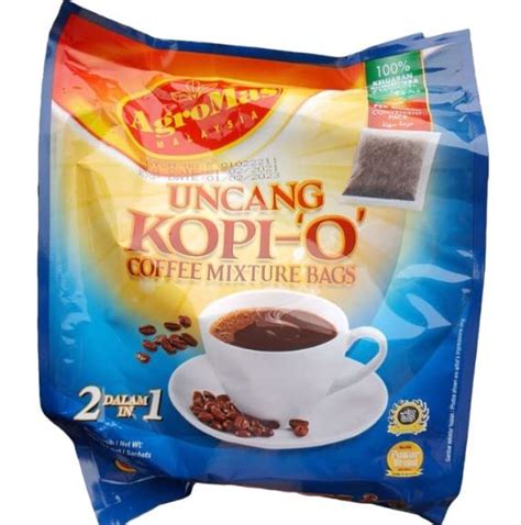 Agromas Uncang Kopi O Coffee Mixture Bags 2 In 1 20g X 18sachets 360g Easy