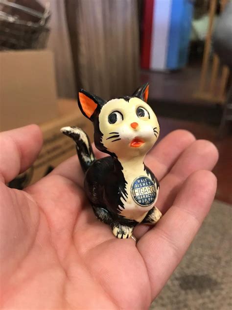 Vintage 1950s Goebel Walt Disney Figaro Figurine W Label Cat Pinocchio