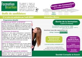 Formation Insertion Professionnelle Vos Outils De Candidature