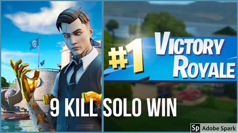 Fortnite 9 Kill Solo Win YouTube