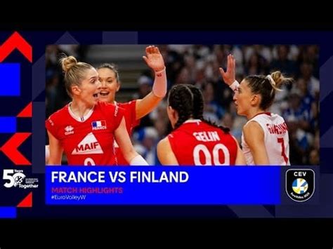 France Vs Finland Highlights CEV EuroVolley 2023 Group D