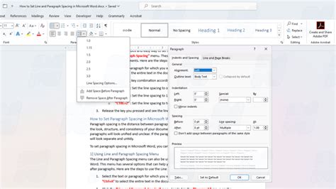 Comment faire pour définir l interligne et l espacement des paragraphes