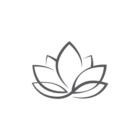 Download The Linear Lotus Logo Templates Vector Floral Linear Lotus Logo Design Lotus Flower