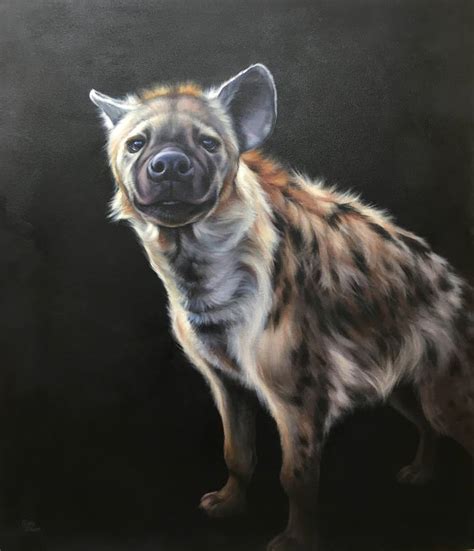 Spotted Hyena Painting by Aimée Hoover | Saatchi Art