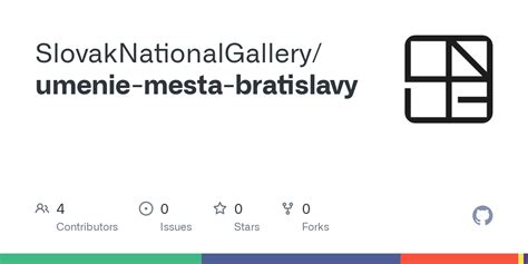 Github Slovaknationalgallery Umenie Mesta Bratislavy