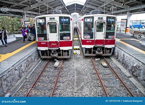 Rapid Train At Tobu Nikko Stationthis Is A Popular Travel From Tokyo