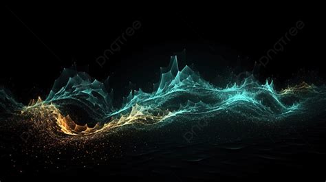 Abstract Wave Animated Background D Abstract Particle Wave