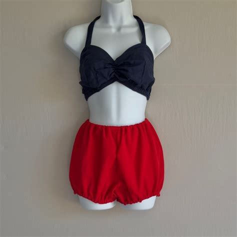 SANFORIZED Other Sanforized Rare 6s Pinup Bikini Bloomer Set 4th Of
