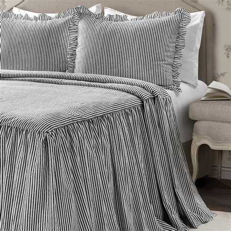 Lush Decor Ticking Stripe Bedspread Set