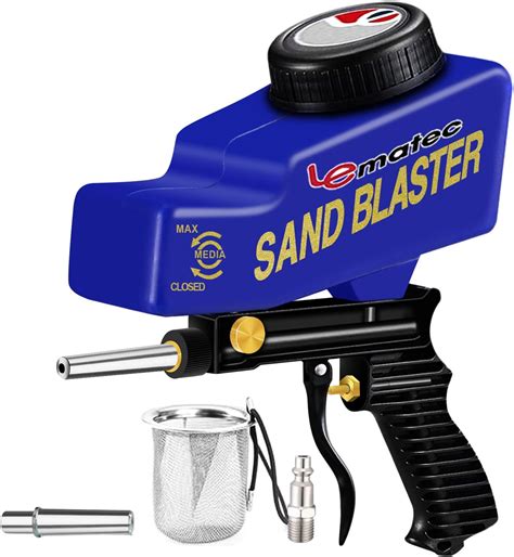 le lematec sandblaster gun kit  air compressor portable sandblaster