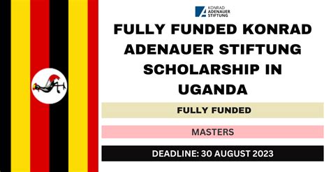 Fully Funded Konrad Adenauer Stiftung Scholarship In Uganda 2024 ...