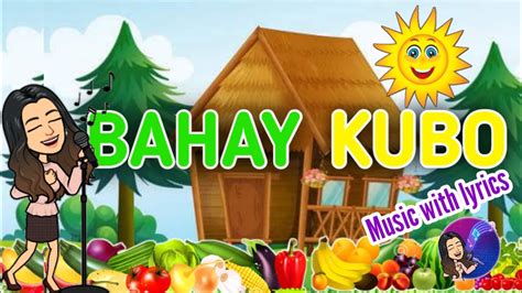 Bahay Kubo Music With Lyrics Karaoke Filipino Song Youtube