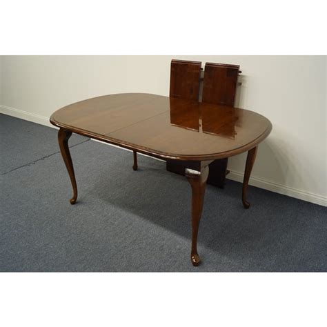 Kincaid Furniture Solid Cherry Traditional Style Dining Table | Chairish