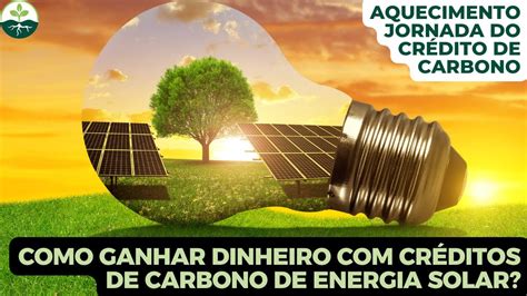 Como Ganhar Dinheiro Cr Ditos De Carbono De Energia Solar Youtube